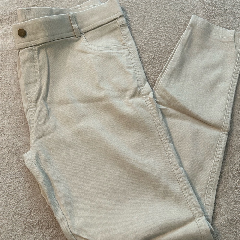 Amyrllis Khaki Skinny Crop Pants